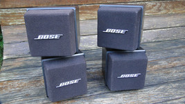 Pair Of Bose Acoustimass Cube System Cube Speakers AM-5 Left &amp; Right In Black - £56.94 GBP