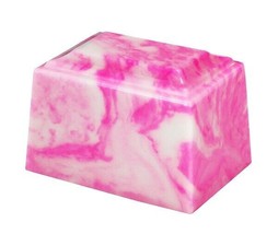 Small/Keepsake 2 Cubic Inch Pink Tuscany Cultured Marble Cremation Urn for Ashes - £136.81 GBP