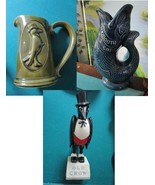 “Old Crow” - Plymouth Gin Advertising Figurine Pitcher Pick 1 ^^ - $859.51 MXN+