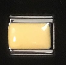 Rare Light Yellow Italian Charm Enamel Link 9MM K47 - $15.00