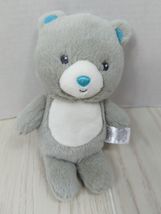 Spark Create Imagine Gray White Small Stuffed Teddy Bear blue nose ears ... - $6.92