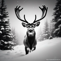 render reindeer wallpaper background - £0.00 GBP