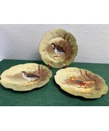 Hand Painted Limoges France Decorative Plate Birds signed Lot of 3 - $246.05 CAD
