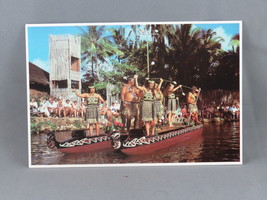 Vintage Postcard- Maori Peformers Polynesian Cultural Center Pageant of Canoes - £11.99 GBP