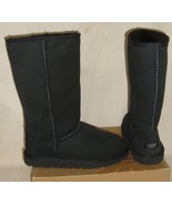 UGG Classic Tall Black Suede Boots KIDS Youth Size US 5 = Women US 7 NEW... - €120,27 EUR