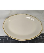 Homer Laughlin Restaurant Ware Oval Plate 12.5 Inch Scalloped Edge - £8.67 GBP