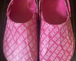 Bebe Girls Sandals  Slingback Clogs Fuschia Rubber Water Shoes Sz 2/3 Large - $16.99