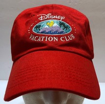 Disney Vacation Club Member Red Strap Hat Walt Cruise Travel Tour Mickey World - £39.10 GBP