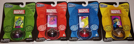 Brand New FLICKERS Hulk, Cyclops, Daredevil, and Spiderman rings -Wobbler Stands - £47.94 GBP