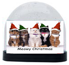 Christmas Cats Snow Globe NEW - $15.00