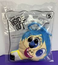 Inside Out JOY McDonald&#39;s Happy Meal Toy #5 2020 Disney Pixar Plush Dangler NEW - £3.69 GBP