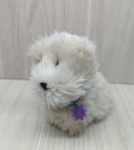 American Girl Coconut white puppy dog firm body plush blue collar purple... - $10.88