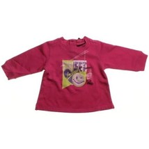 Joe Boxer 12M Girls sweatshirt fleece smile Happy face Graphic Hot Pink NEW - $9.00