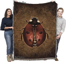 Pure Country Weavers Steampunk Ladybug Blanket By Brigid Ashwood - Gift, 72X54 - $77.99