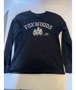 Vintage Foxwoods Resort Connecticut Casino Black Long Sleeve T-Shirt Siz... - $14.01