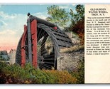 Burden Water Wheel Troy New York UNP Unused Chrome Postcard M19 - £1.53 GBP