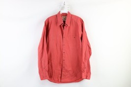 Vtg 90s Banana Republic Safari Mens Medium Faded Double Pocket Snap Button Shirt - £44.38 GBP