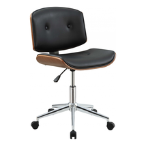 Black And Walnut Office Chair - £156.15 GBP