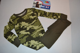 Boys Fruit of the Loom Therma Underwear Set  Sizes XS NWT Green Camo  - £10.16 GBP