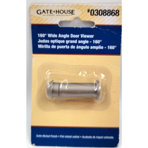 Gate House 0.6-in 160-Degree View Satin Nickel Door Guest Viewer Hole 03... - £6.29 GBP