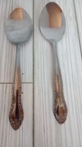 Cambridge Set Of 2 Stainless Steel Spoons Made In China - £6.26 GBP
