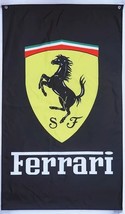 Ferrari Flag Black Vertical 3X5 Ft Polyester Banner USA - $15.99