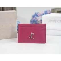 Jimmy Choo Umika Bubble Gum Pink Leather Card Case Holder Wallet NWT - £217.19 GBP