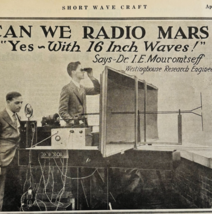 1932 Westinghouse Can We Radio Mars Advertisement Doctor Mouromtseff DWP9A - $465.49 MXN