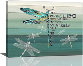 Mothers Day Gifts for Mom Women Her, Dragonfly Wall Art Inspirational Quotes Wal - £29.38 GBP