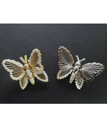 Vintage Monet Butterfly Pins Brooch Lot of 2 Each 1 inch Tall PB78 - £31.92 GBP