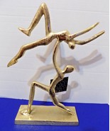 NEW Metal Dancers Couple Ballerinas Statue Figurine Home Decor - £34.26 GBP