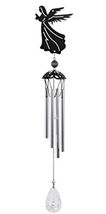 Metal Black Angel Wind Chime 25 Inch Long New - $14.83