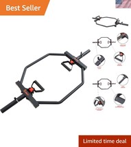 Swivel Handle Olympic Hex Bar with Safety Clips - Ultimate Weightlifting... - $2,521.87 MXN