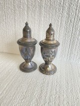 Vintage Duchin Creation Sterling Silver Salt &amp; Pepper Shakers Weighted - £47.36 GBP