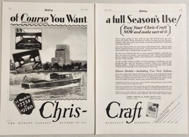 1928 Print Ad Chris-Craft Wooden Cabin Cruiser Boats Chris Smith Algonac,MI - $27.88