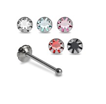 5PCs 925 Sterling Silver Round Cubic Zirconia Flower Jewelled Nose Bone stud 22G - £25.22 GBP