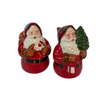 Santa Claus Salt And Pepper Shakers Set Hallmark Christmas Vintage New - $9.46