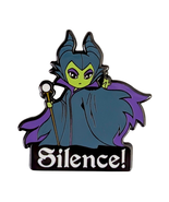 Sleeping Beauty Disney TeeTurtle Pin: Maleficent Silence! - $734.58 MXN