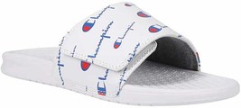 Champion Slide Hook and Loop Closure Sandals, CPS10673M /Wht Multi Sizes... - $29.95