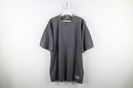 Vtg 90s Russell Athletic Mens Large Faded Blank Heavyweight Pocket T-Shi... - £31.25 GBP
