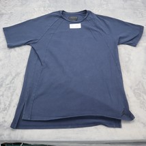 Air Jordan Shirt Womens XL Blue Lightweight Casual Short Sleeve Split Hip Hem - £17.88 GBP