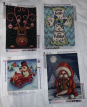 Completed Diamond Painting Art Wall Hanging Finished Christmas Lot #2 - £23.35 GBP