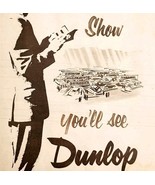 1957 Dunlop Tires London Show Import Advertisement Autocar Earls Court D... - $42.01 CAD
