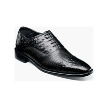 25527 Stacy Adams Leather Shoes Rodano Ostrich Lizard Print All Colors image 2
