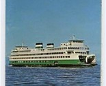 Washington State Ferries Scenic Guide &amp; Map Puget Sound Area 1971 Edition - £14.01 GBP