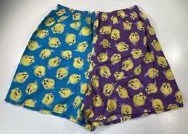 Tweety Bird Shorts Womens L Graphic Print Baggy Looney Tunes Vintage Y2K... - $27.10 CAD