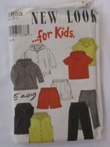 New Look Sewing Pattern 6853. Child&#39;s Hooded Jacket, Vest, Pants &amp; Short... - $12.86