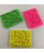 Play Doh Molds Cutters Shapes Colorful Plates Animal Objects Vintage 199... - £11.81 GBP