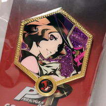 Persona 5 Royal Noir Haru Okumura Golden Enamel Pin Full Color Official ATLUS - £7.94 GBP