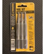 Enderes Tool 3pc Nail Set MADE IN USA High Carbon Steel 1/32, 2/32, 3/32... - £5.96 GBP